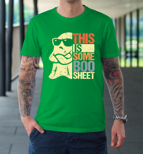 Halloween Costume This Is Some Boo Sheet Ghost Retro T-Shirt 13