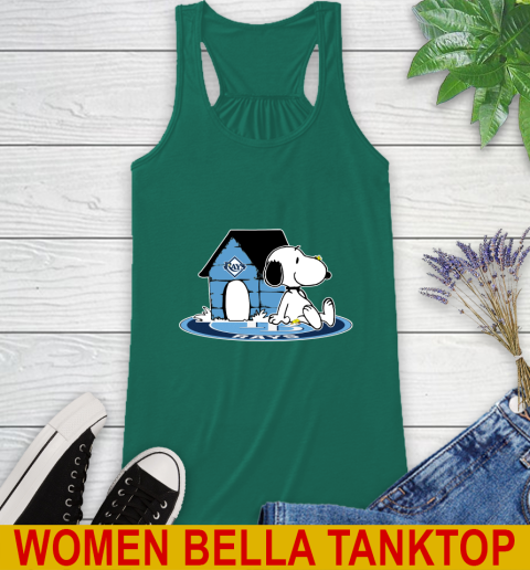 MLB Baseball Tampa Bay Rays Snoopy The Peanuts Movie Shirt Racerback Tank 7