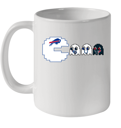 Buffalo Bills NFL Football Pac Man Champion Ceramic Mug 11oz