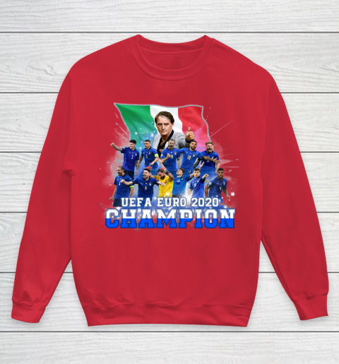 Italy European Champions 2020 Team Youth Sweatshirt 7
