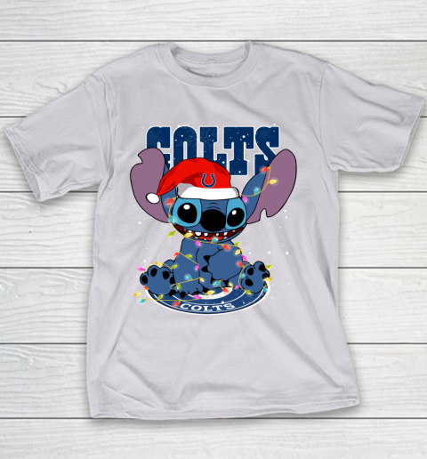 Indianapolis Colts NFL Football noel stitch Christmas Youth T-Shirt 2