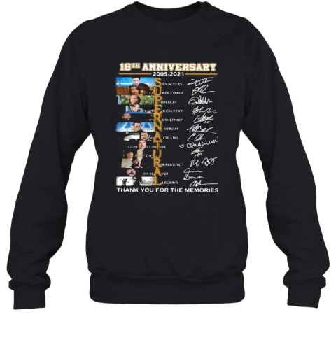 16Th Anniversary 2005 2021 Supernatural Thank You For The Memories Signature Sweatshirt