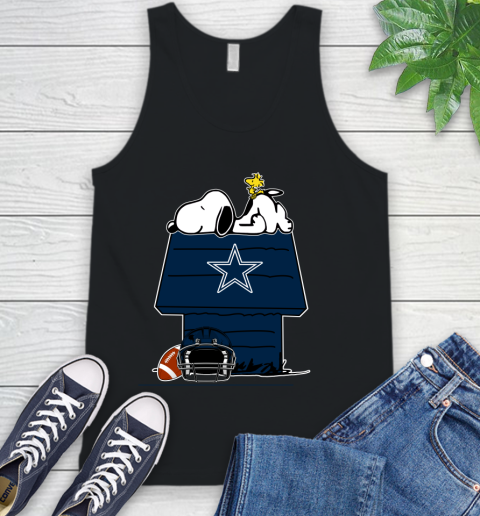 Dallas Cowboys NFL Football Snoopy Woodstock The Peanuts Movie Tank Top 2