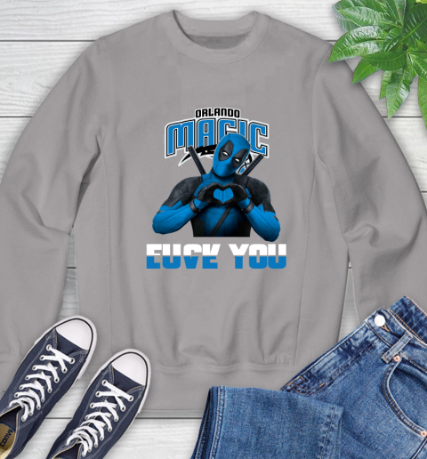 NBA Orlando Magic Deadpool Love You Fuck You Basketball Sports Sweatshirt 5
