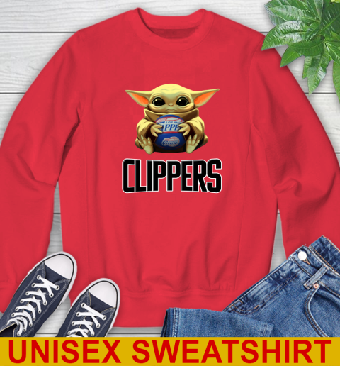 NBA Basketball LA Clippers Star Wars Baby Yoda Shirt 34