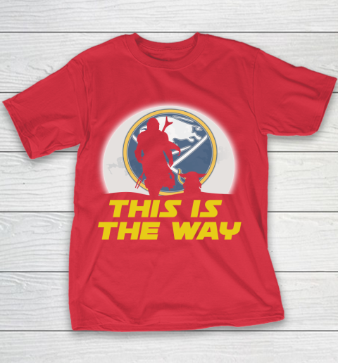 Buffalo Sabres NHL Ice Hockey Star Wars Yoda And Mandalorian This Is The Way Youth T-Shirt 7