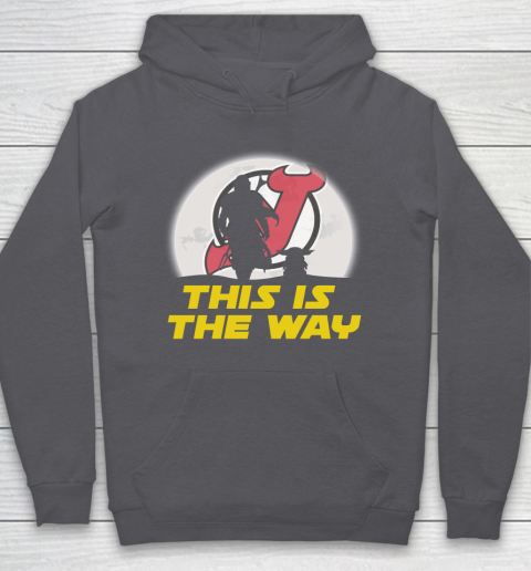New Jersey Devils NHL Ice Hockey Star Wars Yoda And Mandalorian This Is The Way Hoodie 4