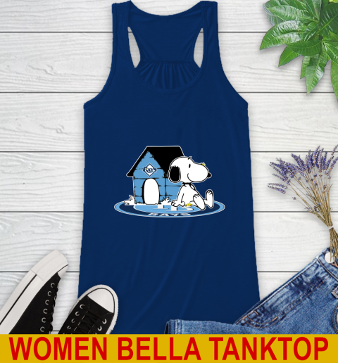 MLB Baseball Tampa Bay Rays Snoopy The Peanuts Movie Shirt Racerback Tank 9
