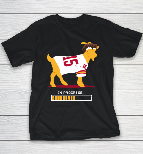 In Progress Patrick Mahomes Goat For Kansas City Youth T-Shirt