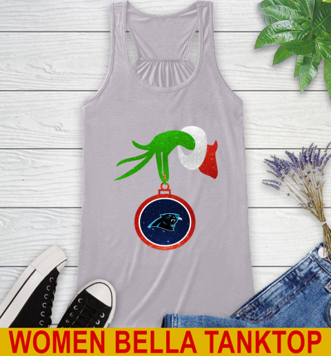 Carolina Panthers Grinch Merry Christmas NFL Football Racerback Tank 5