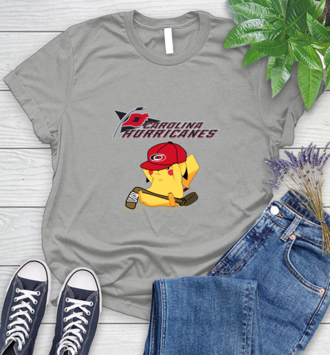NHL Pikachu Hockey Sports Carolina Hurricanes Women's T-Shirt 10