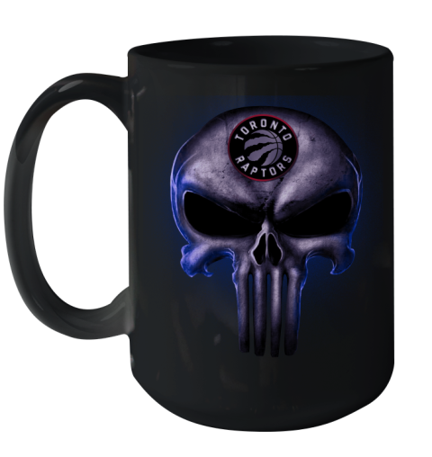 Toronto Raptors NBA Basketball Punisher Skull Sports Ceramic Mug 15oz