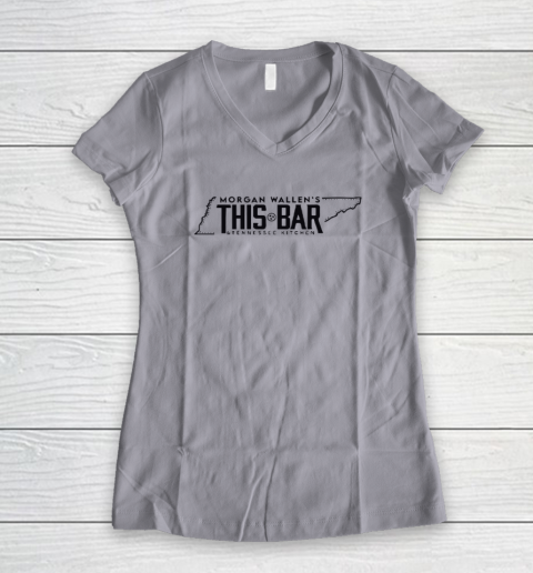 Morgan Wallen's This Bar And Tennessee Kitchen Women's V-Neck T-Shirt 2