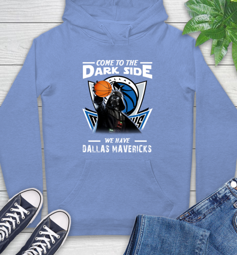 NBA Come To The Dark Side We Have Dallas Mavericks Star Wars Darth Vader Basketball Hoodie 11