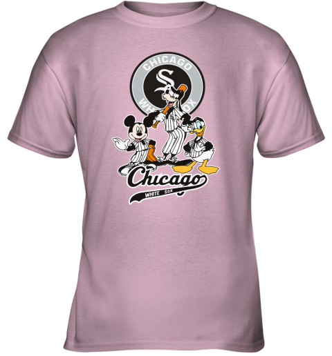 MLB Chicago White Sox Mickey Mouse Donald Duck Goofy Baseball Youth T-Shirt  
