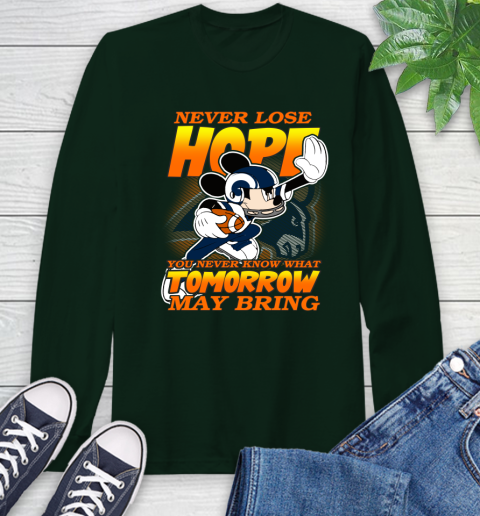 Los Angeles Rams NFL Football Mickey Disney Never Lose Hope Long Sleeve T-Shirt 7