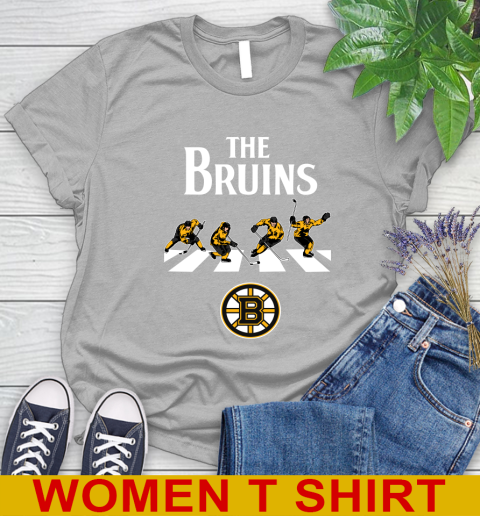 NHL Hockey Boston Bruins The Beatles Rock Band Shirt Women's T-Shirt 5