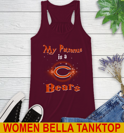 NFL Football Harry Potter My Patronus Is A Chicago Bears Racerback Tank 2