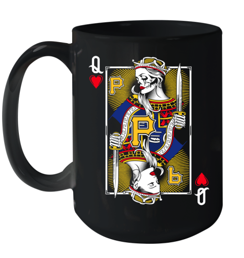 MLB Baseball Pittsburgh Pirates The Queen Of Hearts Card Shirt Ceramic Mug 15oz