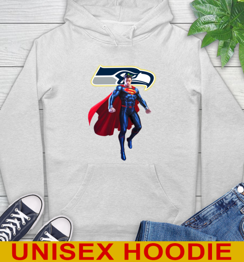 NFL Superman DC Sports Football Seattle Seahawks Hoodie