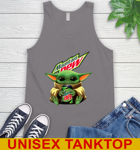 Star Wars Baby Yoda Hugs Mountain Dew Soft Drink Shirt 76