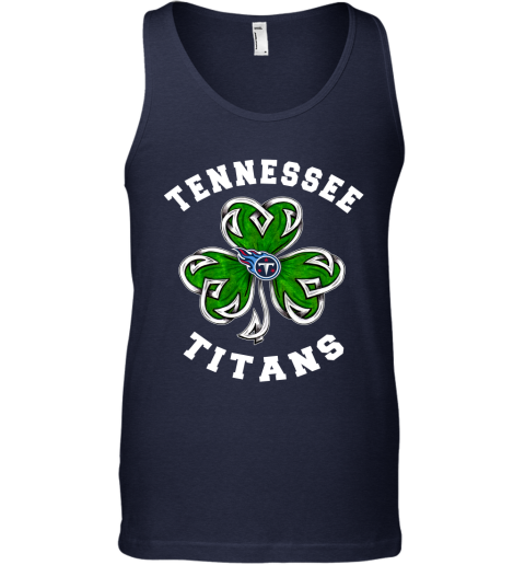 NFL Tennessee Titans Three Leaf Clover St Patrick's Day Football Sports 6U6lFrjTwUQ unisex tank 17 95 151514 front navy
