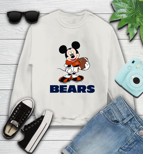 NFL Football Chicago Bears Cheerful Mickey Mouse Shirt Sweatshirt 12