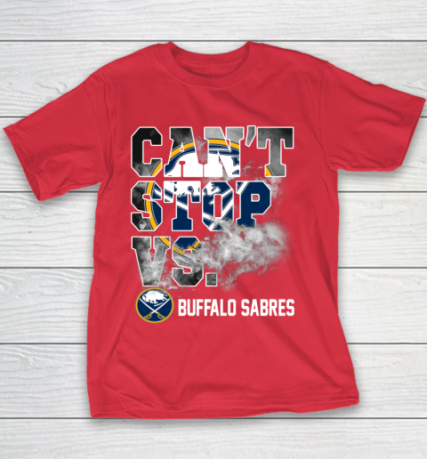 NHL Buffalo Sabres Hockey Can't Stop Vs Youth T-Shirt 7