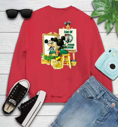 NBA Basketball Boston Celtics Mickey Drawing Shirt 111