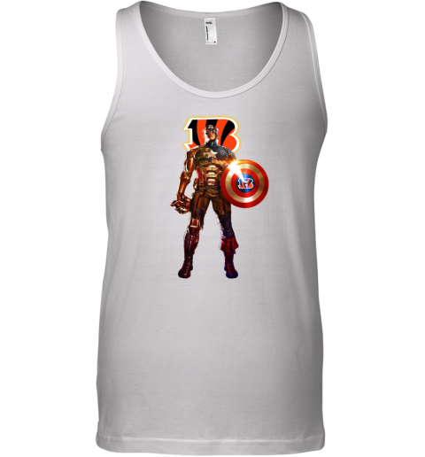 NFL Captain America Cincinnati Bengals Tank Top - Rookbrand