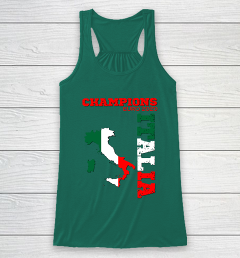 Italy Champions Euro 2020 played in 2021 Racerback Tank 5