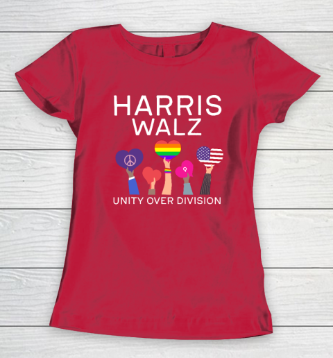 Harris Waltz 2024 Unity Over Division Women's T-Shirt 7
