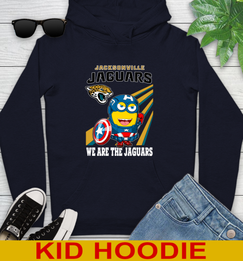 NFL Football Jacksonville Jaguars Captain America Marvel Avengers Minion Shirt Youth Hoodie 3