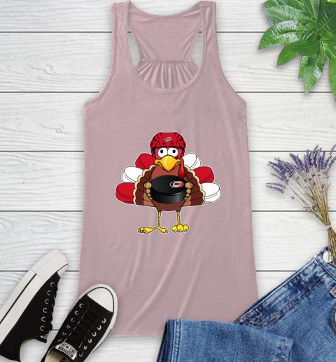 Carolina Hurricanes Turkey Thanksgiving Day Racerback Tank 11