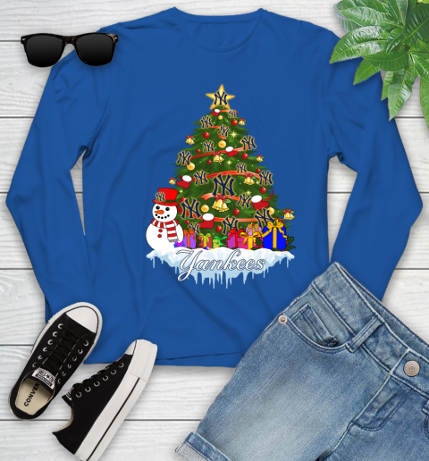 New York Yankees Merry Christmas MLB Baseball Sports Youth Long Sleeve 9
