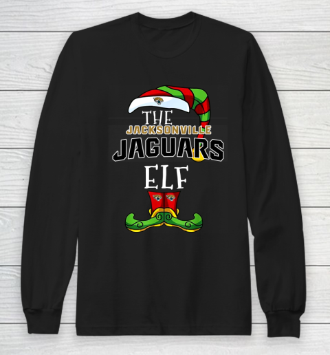Jacksonville Jaguars Christmas ELF Funny NFL Long Sleeve T-Shirt