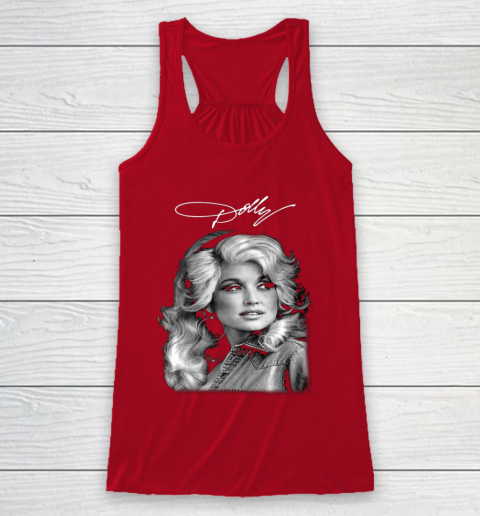 Dolly Parton Classic Vintage Signature Racerback Tank 4