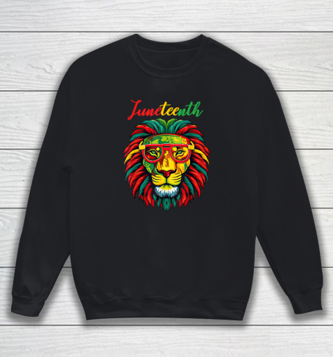 Lion Juneteenth Shirts Black History Freedom Sweatshirt