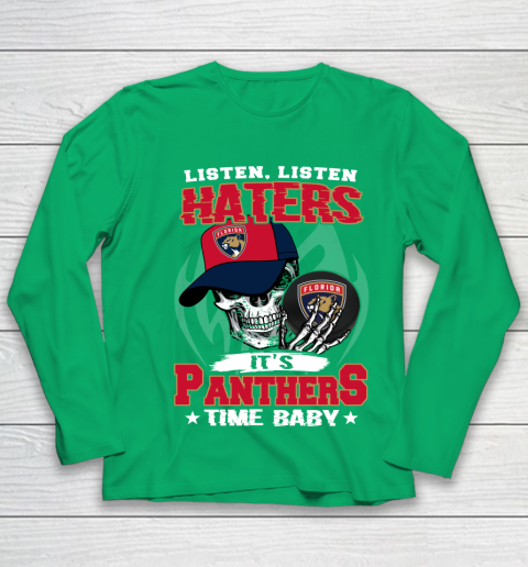 Listen Haters It is PANTHERS Time Baby NHL Youth Long Sleeve 4