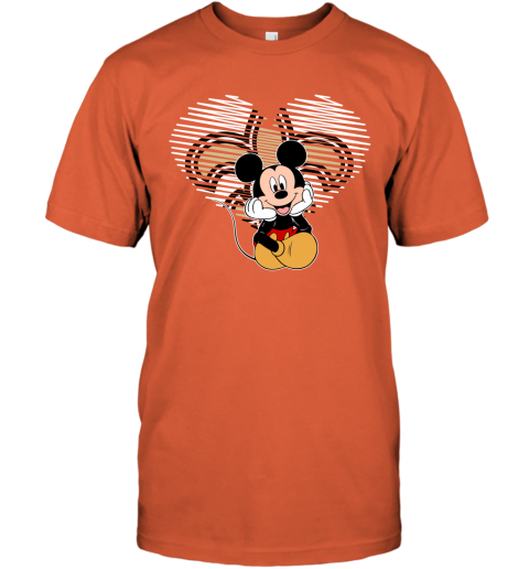 NFL New Orleans Saints The Heart Mickey Mouse Disney Football T