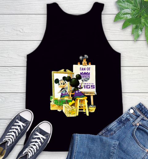 NBA Basketball Sacramento Kings Mickey Drawing Shirt 66