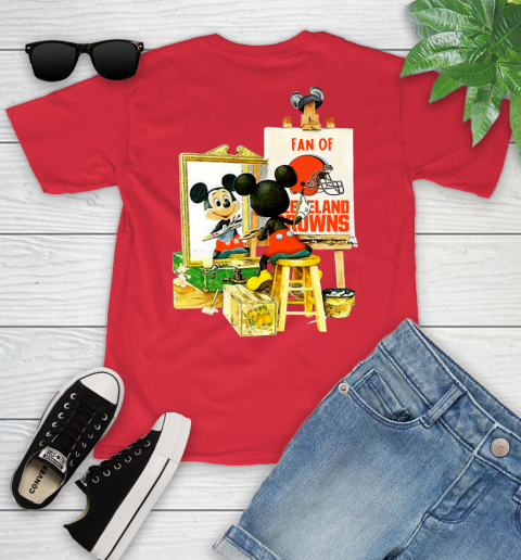 NFL Football Cleveland Browns Mickey Drawing Shirt 104