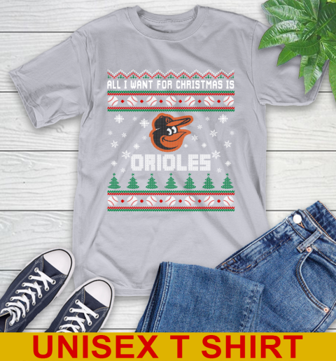 MLB All I Want For Christmas Is Baltimore Orioles Baseball Sports 5