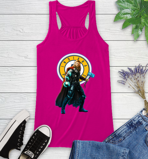 NBA Thor Avengers Endgame Basketball Indiana Pacers Racerback Tank 8
