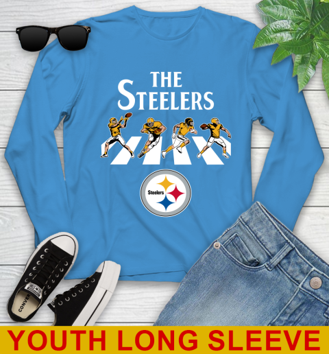 NFL Football Pittsburgh Steelers The Beatles Rock Band Shirt Youth Long Sleeve 8