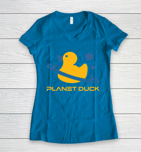 Planet Duck Quackity Women's V-Neck T-Shirt 5