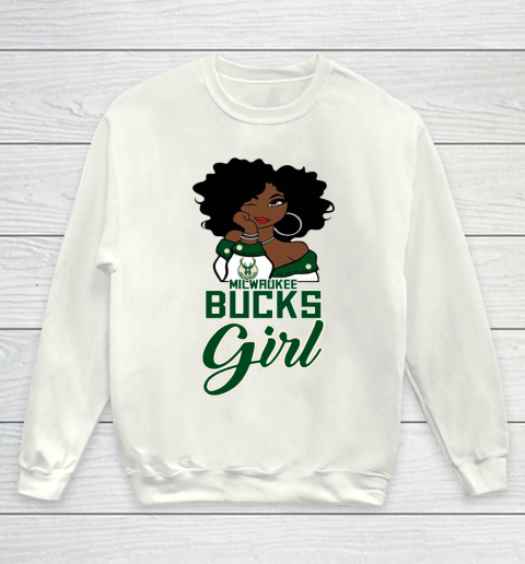 Milwaukee Bucks Girl NBA Youth Sweatshirt
