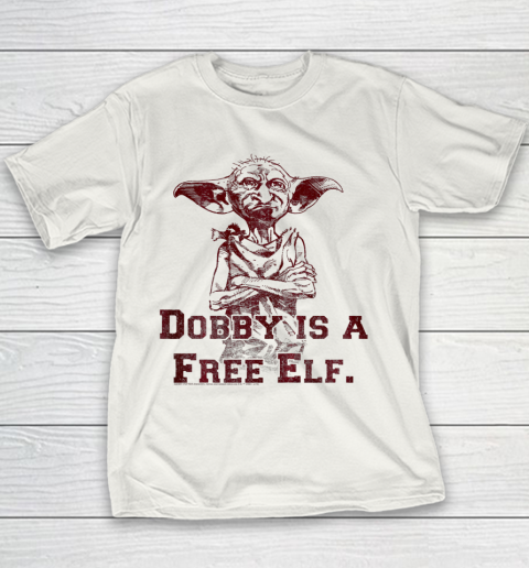 Kids Harry Potter Dobby Is A Free Elf Portrait Youth T-Shirt