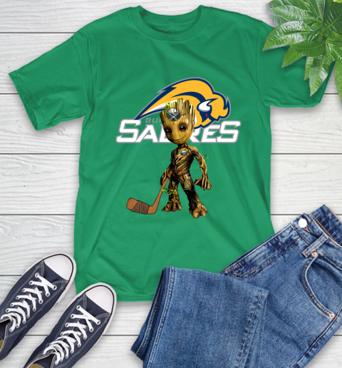 Buffalo Sabres NHL Hockey Groot Marvel Guardians Of The Galaxy T-Shirt 7