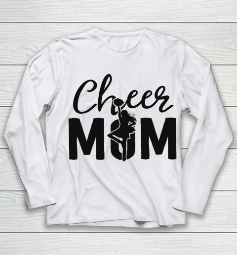 Mother's Day Funny Gift Ideas Apparel  Pink Cheer Mom Gifts Cheerleader Mom Shirt Mama Mother T Shi Youth Long Sleeve